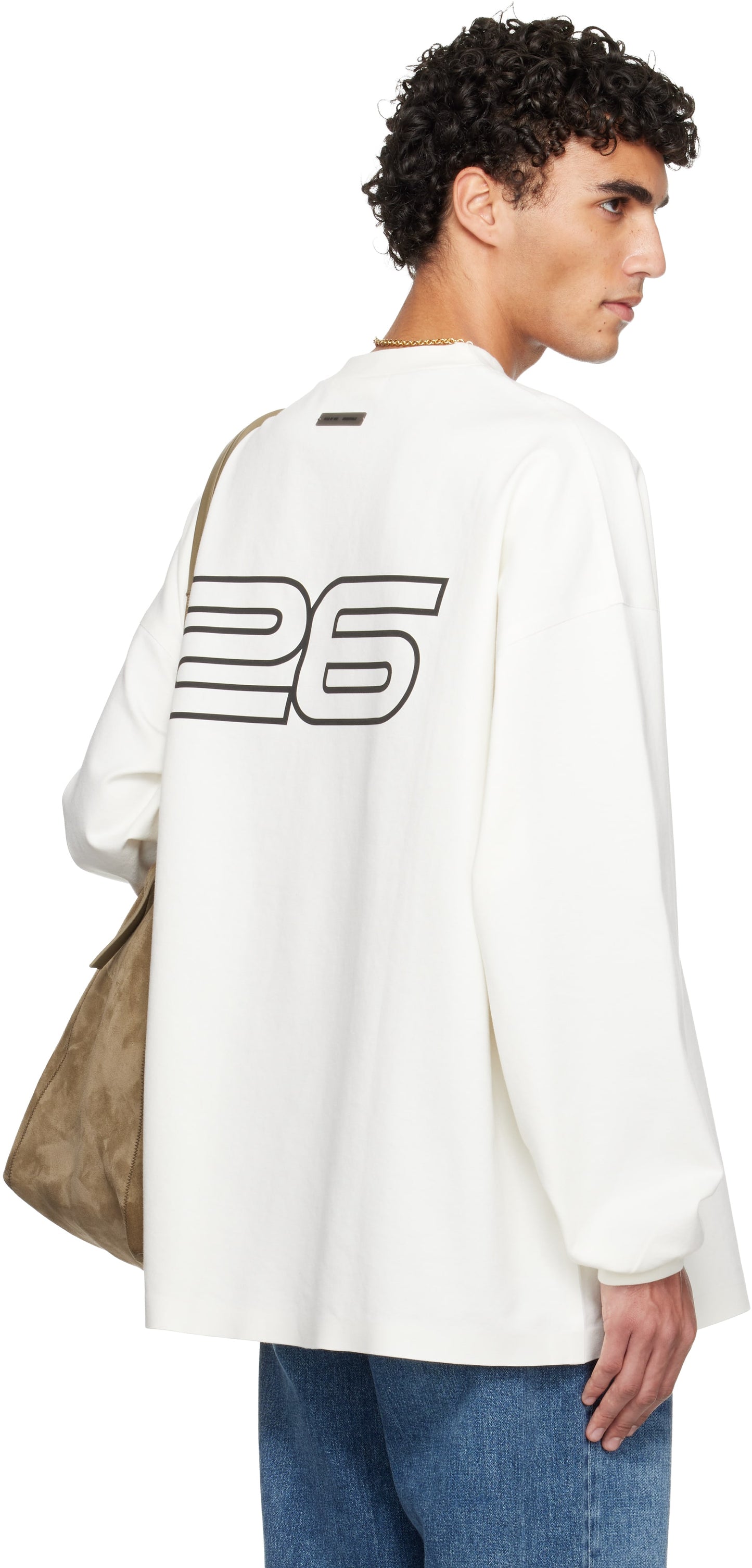 FEAR OF GOD ESSENTIALS WHITE LONG SLEEVE