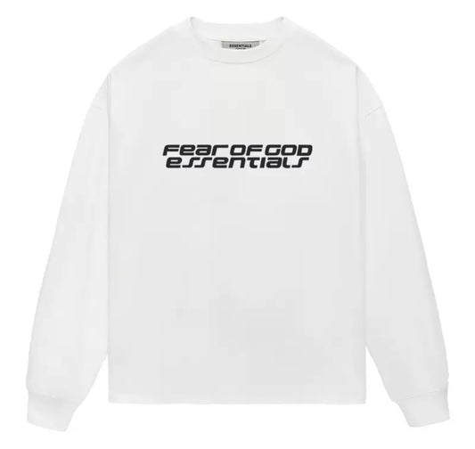 FEAR OF GOD ESSENTIALS WHITE  LONG SLEEVE