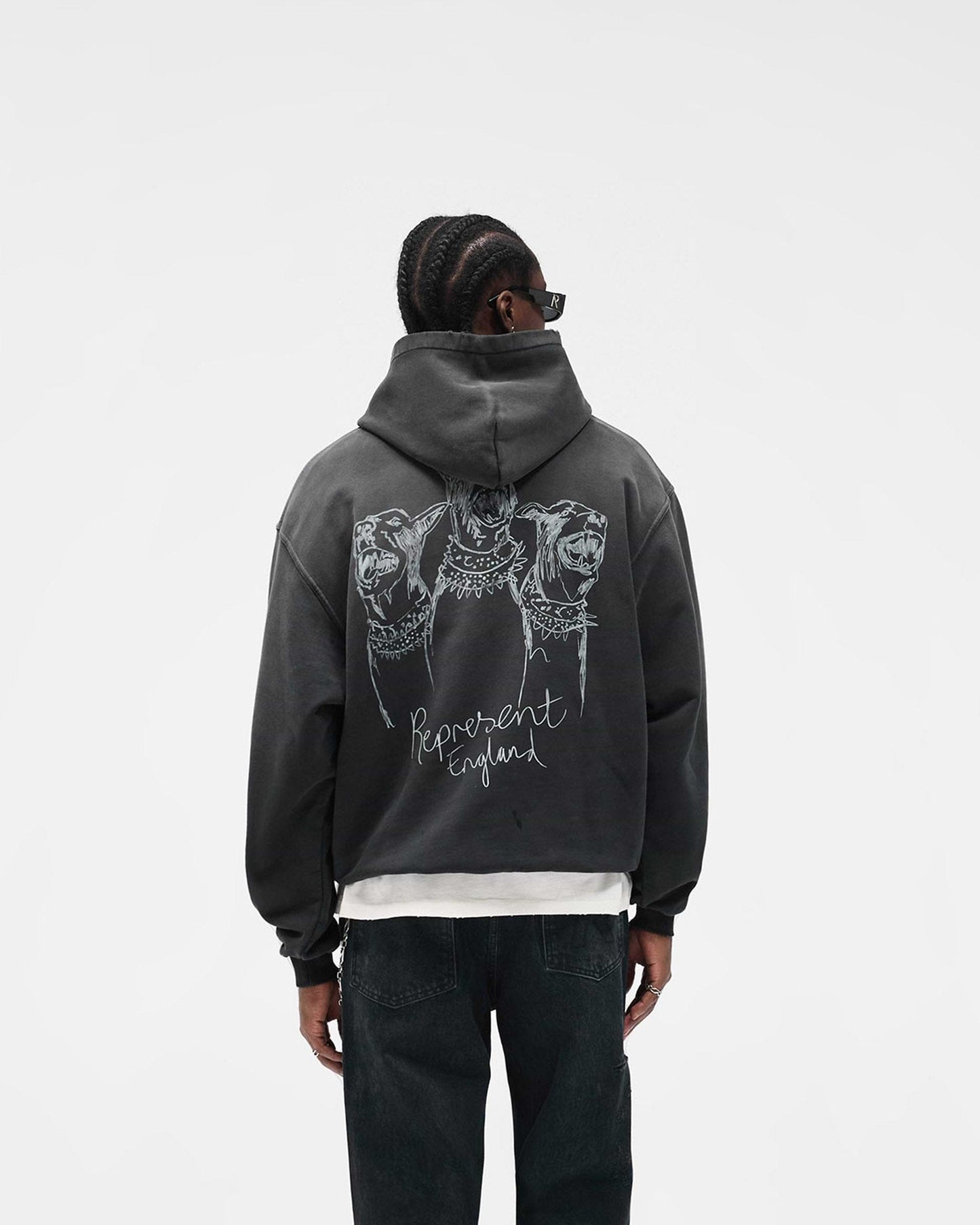 Represent Hand Drawn thoroughbred Dogs
