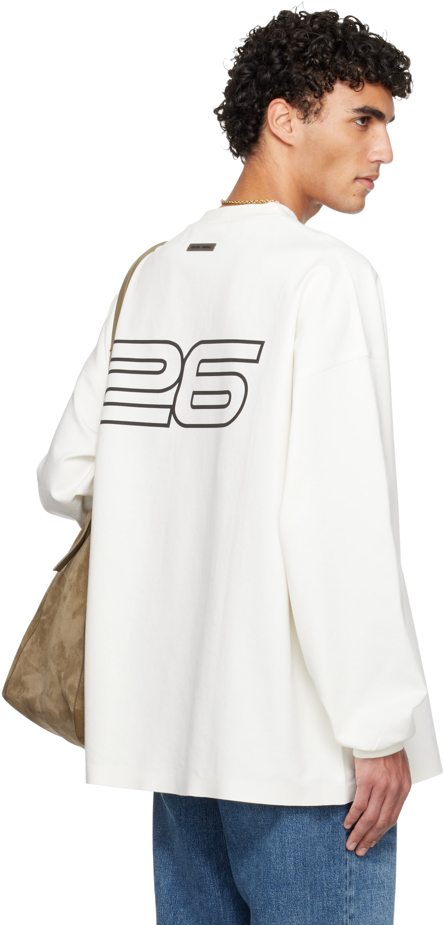 FEAR OF GOD ESSENTIALS WHITE  LONG SLEEVE